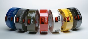 Different styles of duct tape.