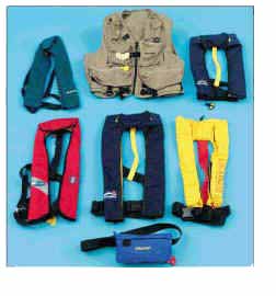 6 types of life jackets available.