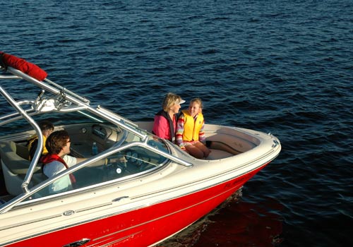 boating safety course family on a boat