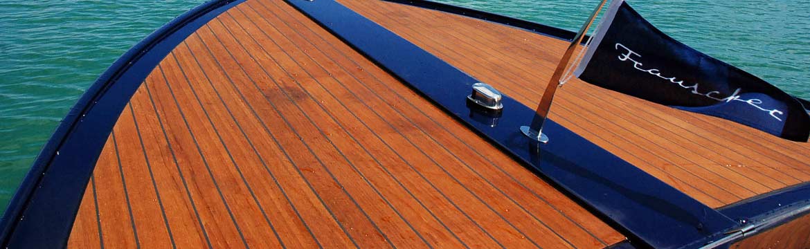 The deck of a boat