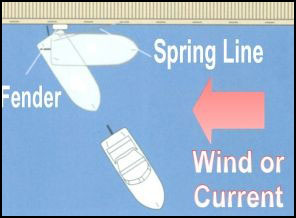 a diagram of spring line docking