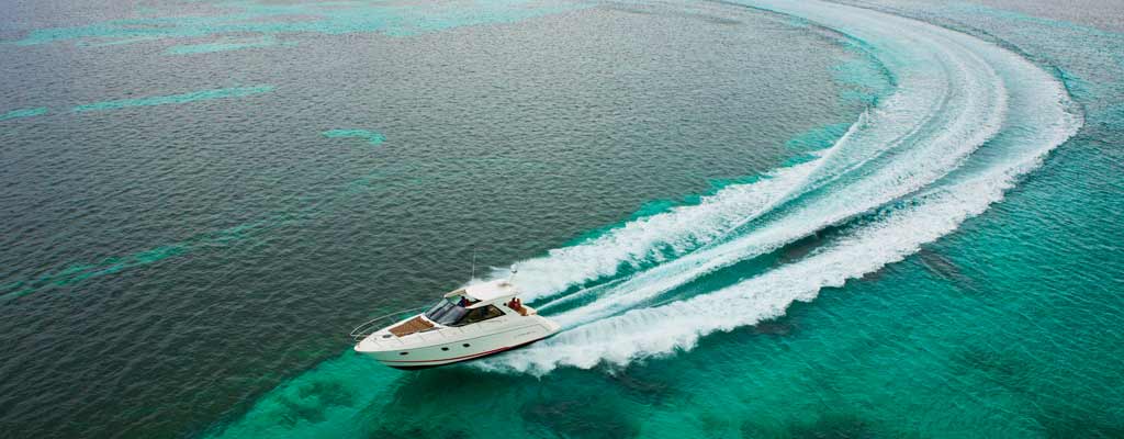 a boat cruising on the water